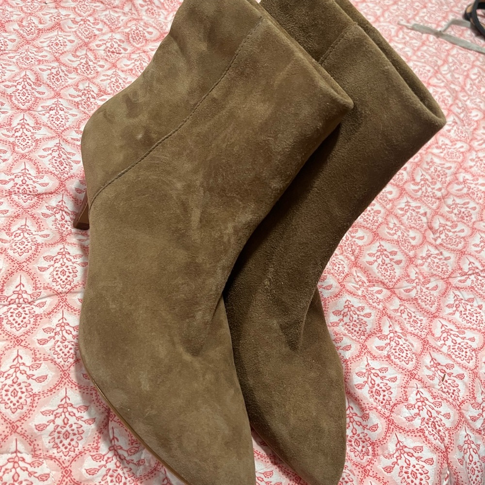 Dolce Vita Brown Suede Heeled Boots